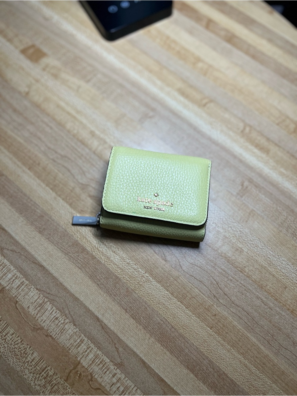 Kate Spade Lemon Yellow Leather Mini Wallet - Picture 2 of 7
